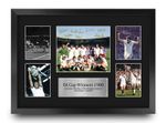 West Ham 1980 FA Cup Winners Signed A3 Pre Printed Autograph Photo Memorabilia