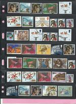 ~ 650 GB British CHRISTMAS HIGH VALUE stamps off paper.