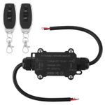 433Mhz Waterproof Relay Receiver Remote Control Switch DC 12V-48V Maxload 20A