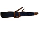 A Quality Cloth and Leather Guncase in Green