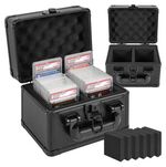 Graded Cards Storage Box 40 Cards Slabs(2 Row) Aluminium Alloy Sports Trading Ca