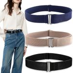 1PCS Shirt Tuck Band, Invisible Elastic Belt for Women, Adjustable Ladies Black