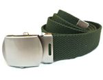 Military Style Canvas Belt Kids US Style New Canvas Military Belt Olive Or Black