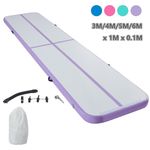 New Inflatable Air Mat Track Workout Gym Mats Yoga Training Tumbling w/E-Pump