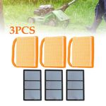 Pack Of 3 Air Filter+ Additional Filter For Stihl TS410 TS420 #4238 140 4401