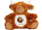 Personalised Highland cow Teddy Keepsake Valentines Day Gift