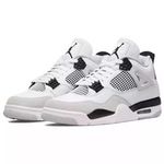 New .AJ Retro 4 Mid Military Black White Size UK Size 3-10 Gift