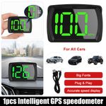 Speedometer Digital GPS Car Speed MPH HUD Head Up Display Universal Speedometer