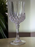 Cristal d arques Longchamp wine glasses 16cm/6 3/8" unused condition superb 