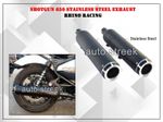 For Royal Enfield "SHOTGUN 650" Rhino Racing SG-V2 Black Exhaust Silencer