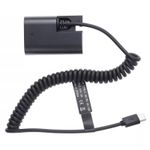 PD Type-C to LP-E6 Dummy Battery DR-E6 DC Coupler For Canon 5D2 7D R5 R6 80D 70D