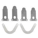 Air Compressor Valved Plates 6Pcs Durable Cast Iron Silver Replacement
