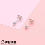 Tiny Small Hypoallergenic Solid 925 Sterling Silver Ball Bead Ear Stud Earrings