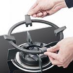 Support Carbon Steel Round Non Slip Pan Stand Wok Ring Stove Rack Pots Holders◈