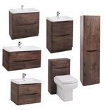 New High Quality Modern Chestnut Bathroom Units Furniture Cabinet Sink Vanity WC