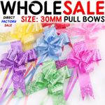 Pull Bows 50/30 mm Ribbon Flower Wedding Gift Wrap Birthday Hampers Decoration