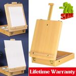 Portable Wooden Drawers Artist Table Desk Top Easel Stand Sketch Box Painting UK