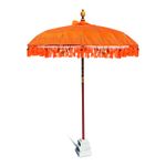 Bali Sun Parasol 2m Citrus Orange and Gold