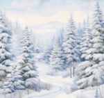 NEW A Frosty Woodland! Winter Cross Stitch Paper Printed Pattern Posted to You