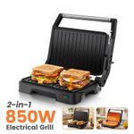 SUPERLEX Panini Press Grill Sandwich Toaster Maker Breakfast Machine Non-stick