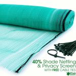 60gsm Sun Shade Netting | 40% UV Protection Wind Break Patio/Deck Privacy Screen