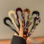 6 PCS French Twist Hair Pin, Elegant French Hair Pins, U Shaped Hair Pins for Wo