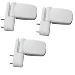 Set of 3 Ellbee Flag Hinge Static Caravan UPVC Door White