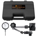 Dial Test Indicator Gauge 0-20mm with Magnetic Base Heavy Duty 60kg/132lbs