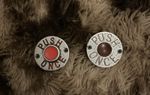 Pair Of Vintage Bus  ‘push Once’ Stop Bottons