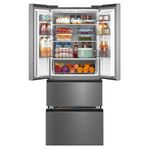 Cookology French Door Fridge Freezer Large 391L Frost Free - Inox CFDF391IX