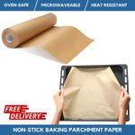 NON STICK Baking Parchment Paper Rolls | Greaseproof | Oven & Microwave Safe
