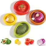 4Pcs Silicone Avocado Saver Reusable Food Savers Fresh Stretch Pod for Fridge UK