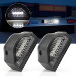 2x LED Rear License Number Plate Lights Truck Trailer Van Bus 12V-24V Univeresal