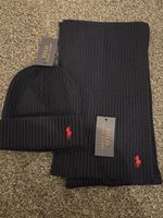 Polo Ralph LaurenLogo-Embroidered Wool Blend Beanie and Scarf Set