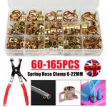 Spring Hose Clips Clamps Assortment Kit 6-22mm Fuel Air Water Pipe Auto Car Set