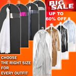 Suit Cover Bags Travel Storage Long Zipped Dress Covers Garment Bag Premium UK