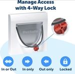 Petsafe Staywell Classic Manual 4-Way Locking Cat Flap with 4 Program - Tunnel.