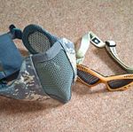 Nuprol Tan Mesh Goggles & Camo Mesh Half Face Mask Set for Paintballing
