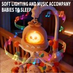 Baby Musical Crib Mobile Cot Bed Bell 360° Rotating Night Light Rattle Toy Gift