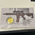 2nd Amendment.999 1/1000 Oz Gold Coin By 320 Coins.com 9999 Minted