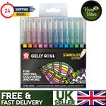 Sakura Gelly Roll Gel Pens - Stardust Glitter - Assorted - Pack of 12