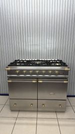 LACANCHE CLUNY 100 CM DUAL FUEL IN STAINLESS STEEL SOLID BRASS
