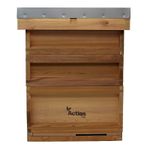 National Bee Hive Bee Keeping Cedar 2 Super Box 1 Brood Box Beehive Flat Roof