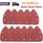 Mouse Sanding Sheet 40-2000Grit 140*90mm Sandpaper Decker Detail Palm Sander Pad