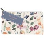 Floral Pencil Case Wild Bloom Flowers Stationery Make Up Accessory Canvas Bag
