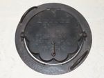 Antique Iron Waffle Iron For Coal Stove With Embossed Recipe!