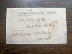 LORD GEORGE LENNOX - SOLDIER SERVED AT BATTLE OF WATERLOO- SIGNED ENVELOPE FRONT