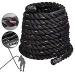 Battle Power Rope Battling Sport Gym Exercise Fitness Training 38/50mm 9/15meter