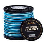 HERCULES SUPER TOUGH Braided Fishing Line Camo Blue 150-1000Yds 4/8 Strands