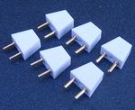 Dolls House 6 Male 2 Pin Lighting Plugs 1:12 Scale Light Accessory 054 tumdee